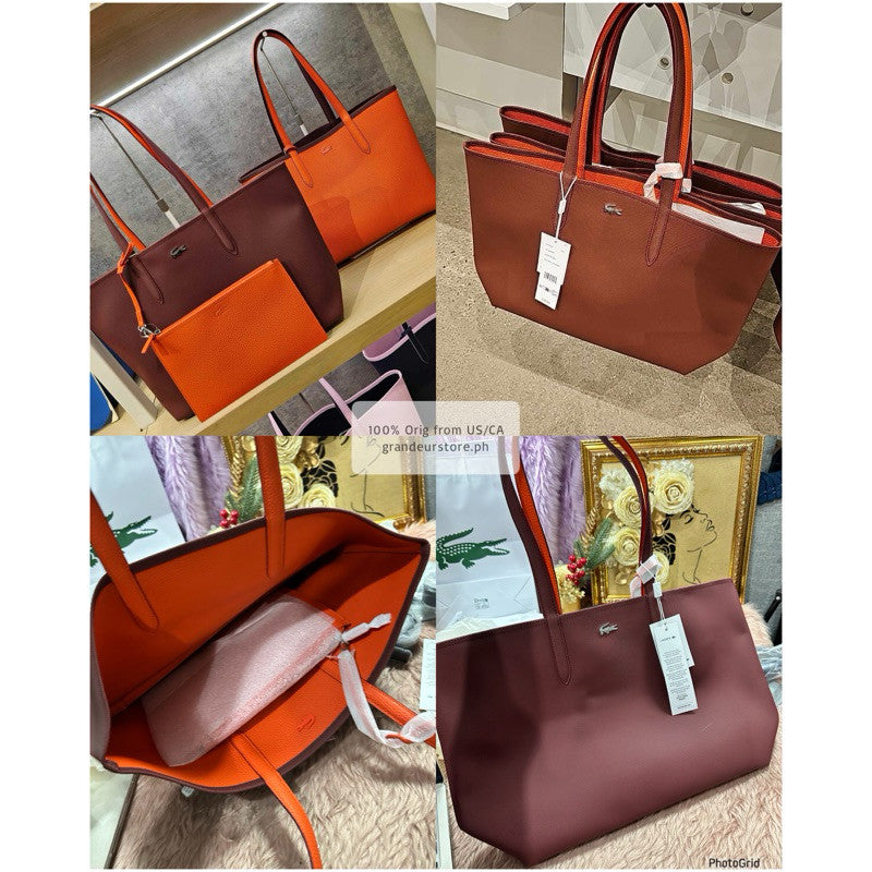 ORIG & IMPORTED LCT Anna REVERSIBLE Large Tote Bag in Brown/White/Pink/Black