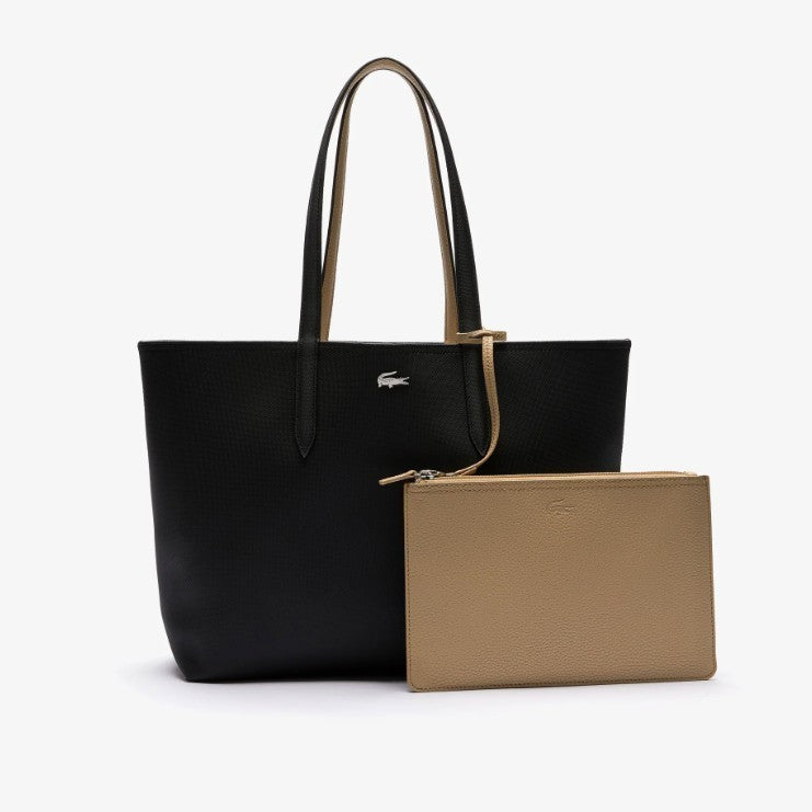ORIG & IMPORTED LCT Anna Reversible Tote Large Bag with Pouch Brown/Black