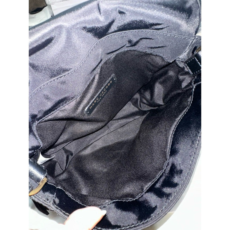 ORIG Preloved MJ  Small Messenger Nylon Bag Black