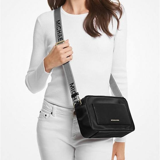 ORIG & IMPORTED MK Jet Set Large Nylon Gabardine Crossbody Bag