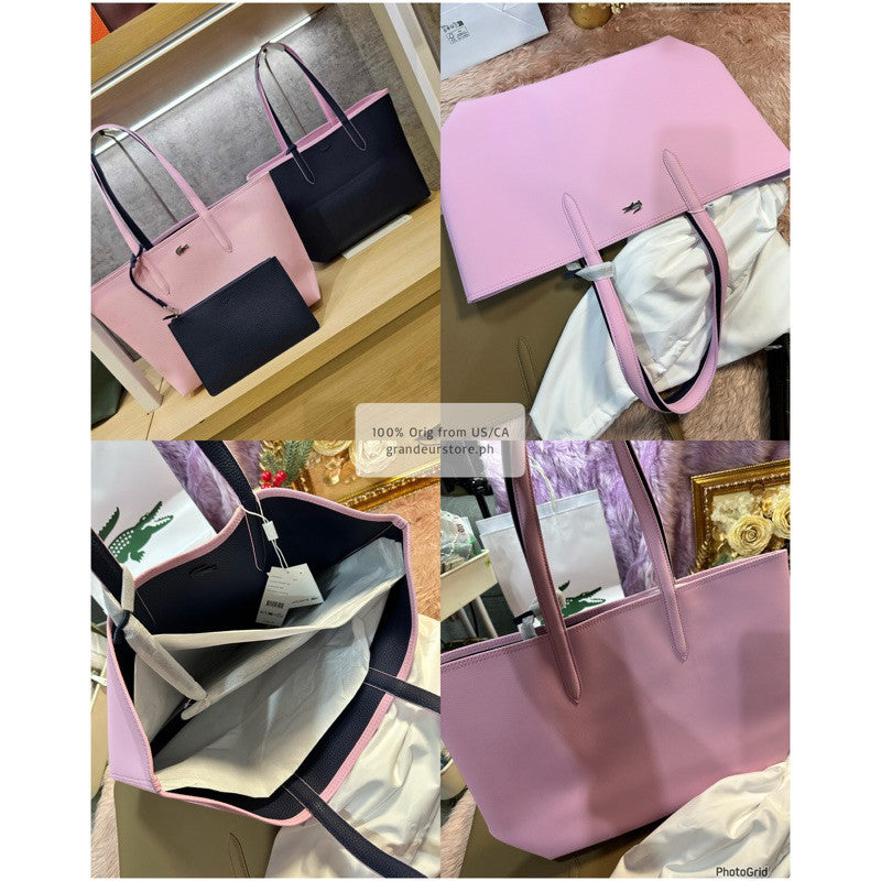 ORIG & IMPORTED LCT Anna REVERSIBLE Large Tote Bag in Brown/White/Pink/Black