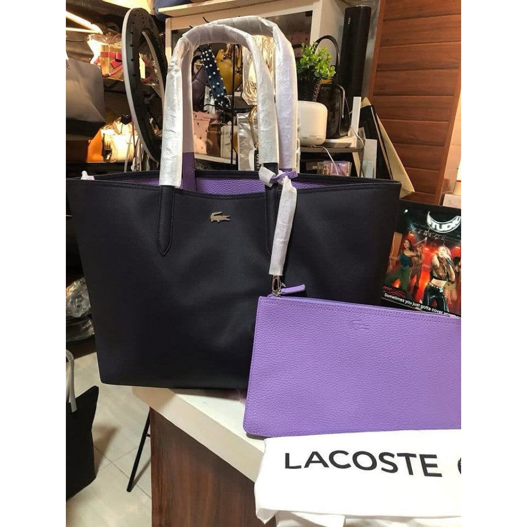 ORIG & IMPORTED LCT Anna REVERSIBLE Large Tote Bag in Brown/White/Pink/Black