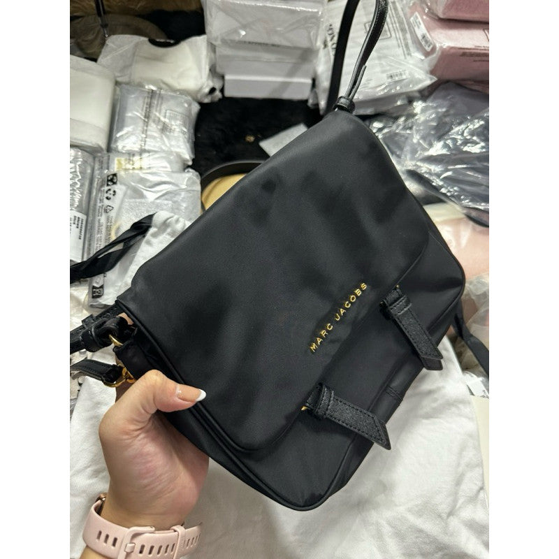 ORIG Preloved MJ  Small Messenger Nylon Bag Black