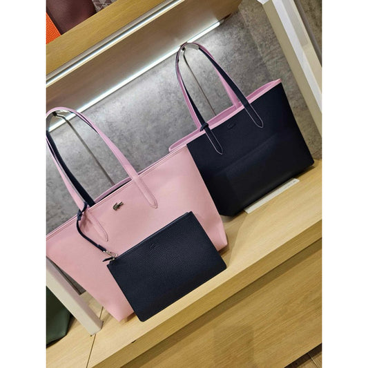 ORIG & IMPORTED LCT Anna REVERSIBLE Large Tote Bag in Brown/White/Pink/Black