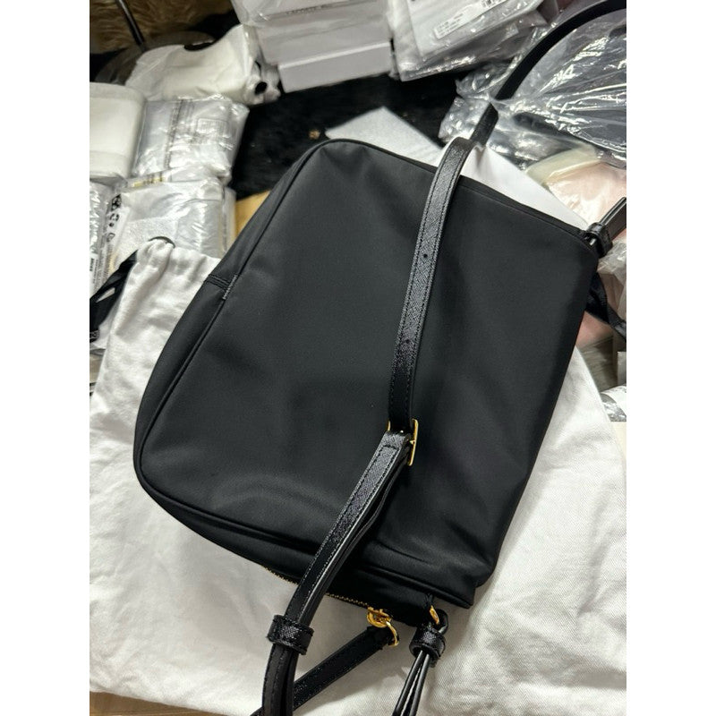 ORIG Preloved MJ  Small Messenger Nylon Bag Black