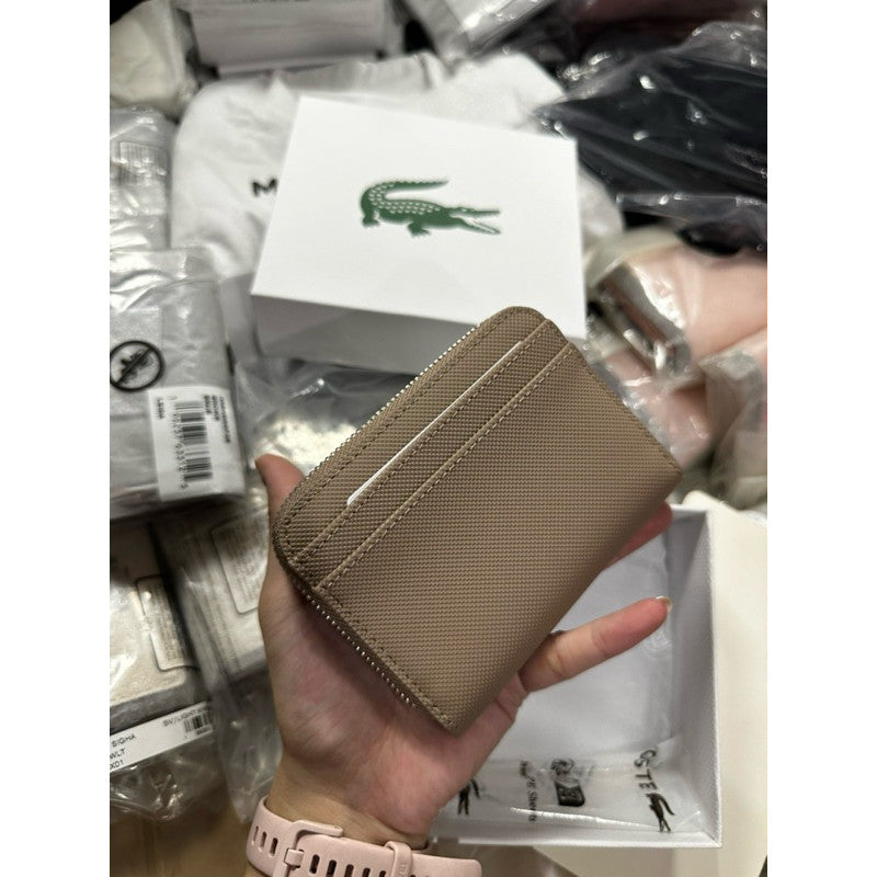 ORIG & IMPORTED LCT Women's Daily City Small Zip around Coin Wallet Black Taupe