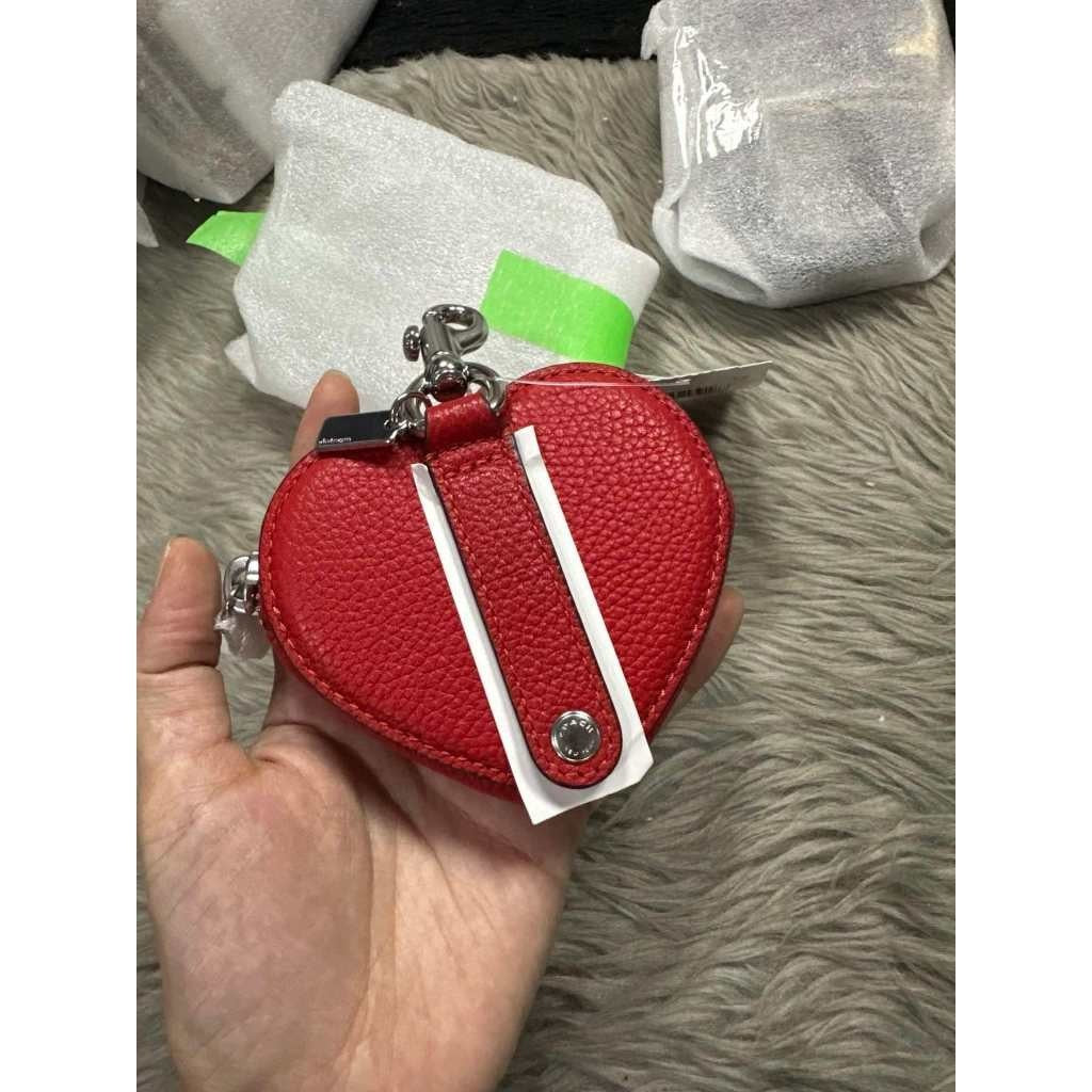ORIG & IMPORTED CCH Heart Coin Purse Bag Charm Keychain Red Wallet