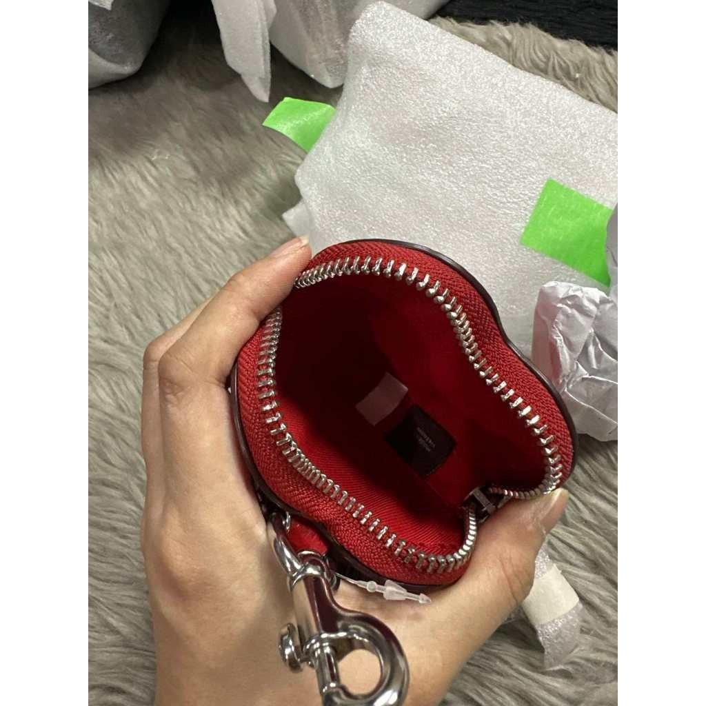 ORIG & IMPORTED CCH Heart Coin Purse Bag Charm Keychain Red Wallet