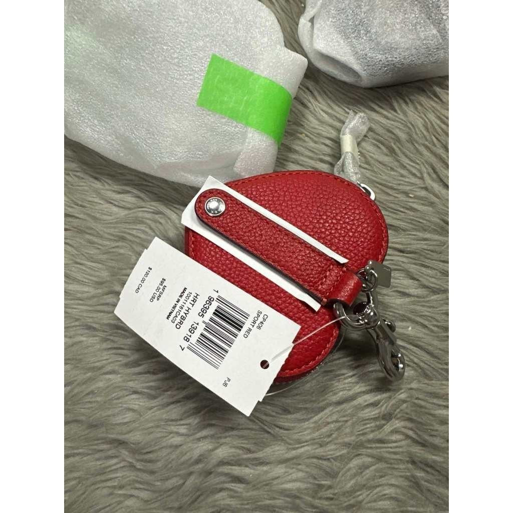 ORIG & IMPORTED CCH Heart Coin Purse Bag Charm Keychain Red Wallet