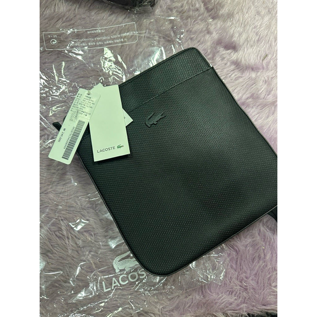 ORIG & IMPORTED LCT Chantaco Slim Flat Leather Men Black Bag
