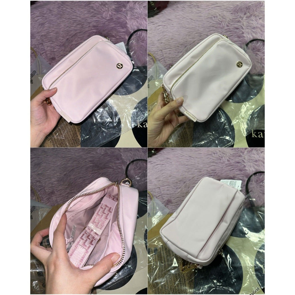 ORIG & IMPORTED Lulu Everywhere Crossbody Small Men/Women Nylon Bag 2L Black/Pink/White