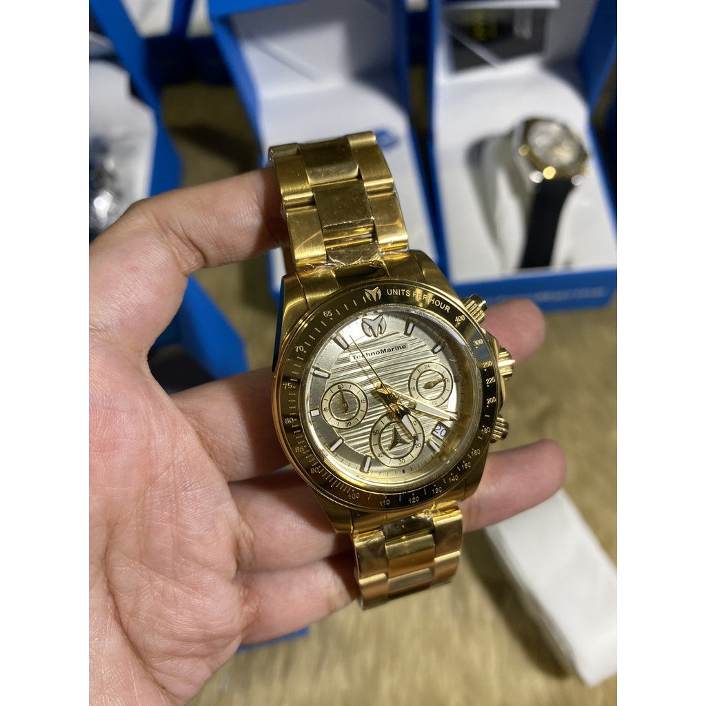 AUTHENTIC BROKEN BOX TechnoMarine Manta Ray Women's Watch - 38mm, Gold (TM-219013)