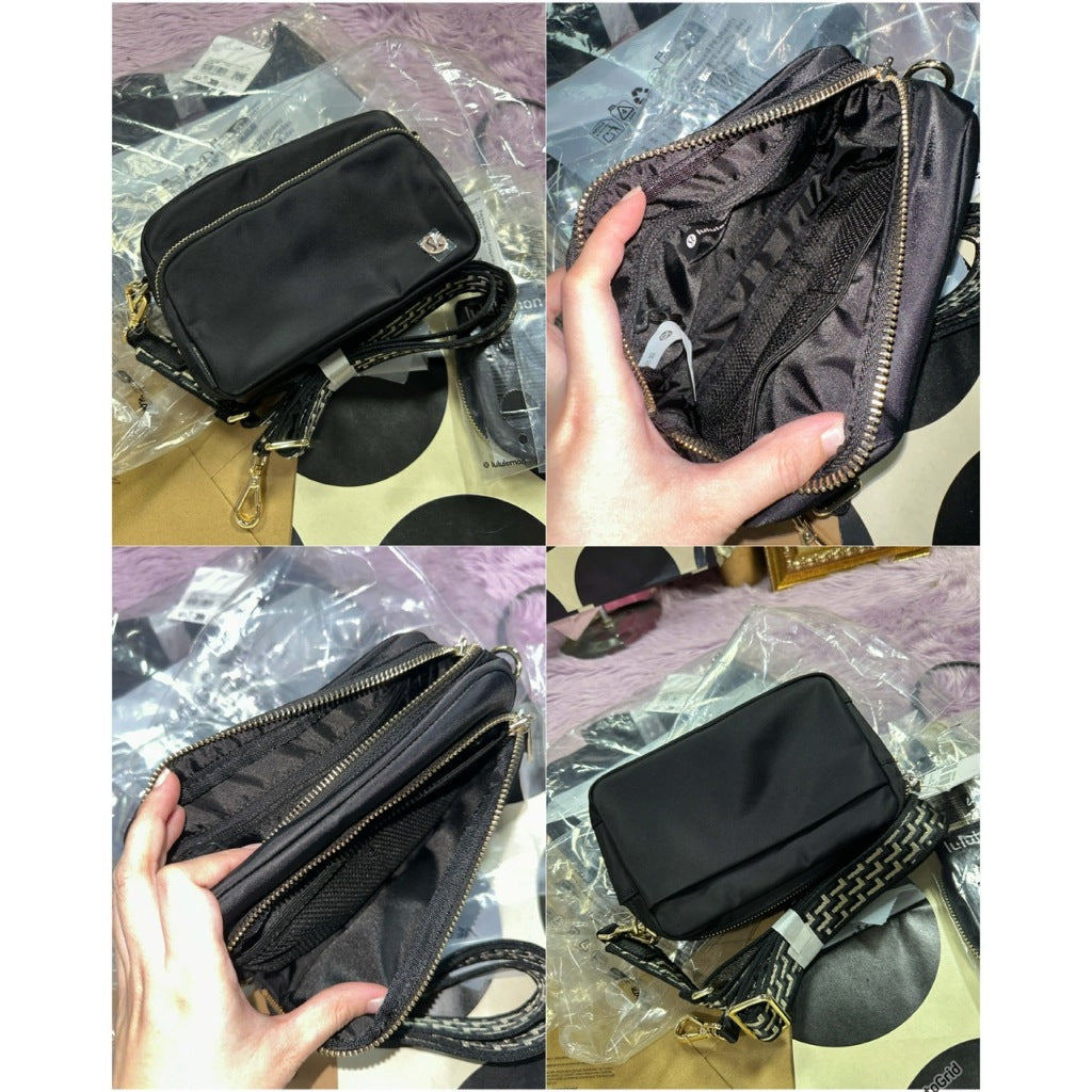 ORIG & IMPORTED Lulu Everywhere Crossbody Small Men/Women Nylon Bag 2L Black/Pink/White