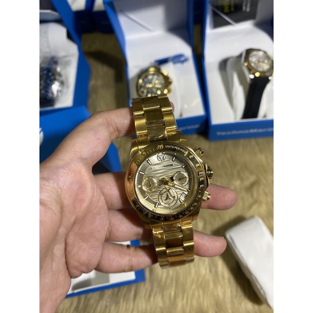AUTHENTIC BROKEN BOX TechnoMarine Manta Ray Women's Watch - 38mm, Gold (TM-219013)