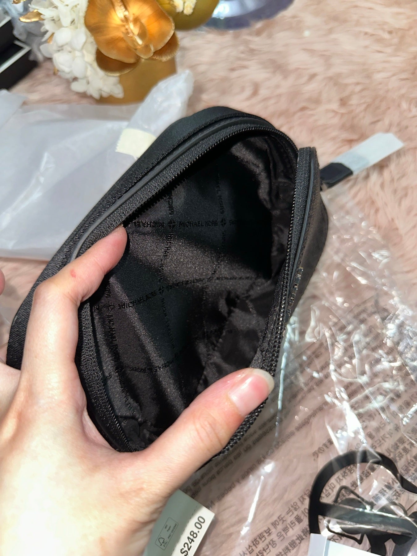 ORIG & IMPORTED MK Cooper Signature Logo Small Camera Men Bag Black