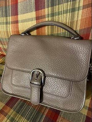 ORIG Preloved MK Cooper Large Leather School Flap Satchel Bag