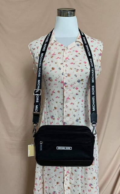 ORIG Preloved MK Medium Nylon Camera Bag Black