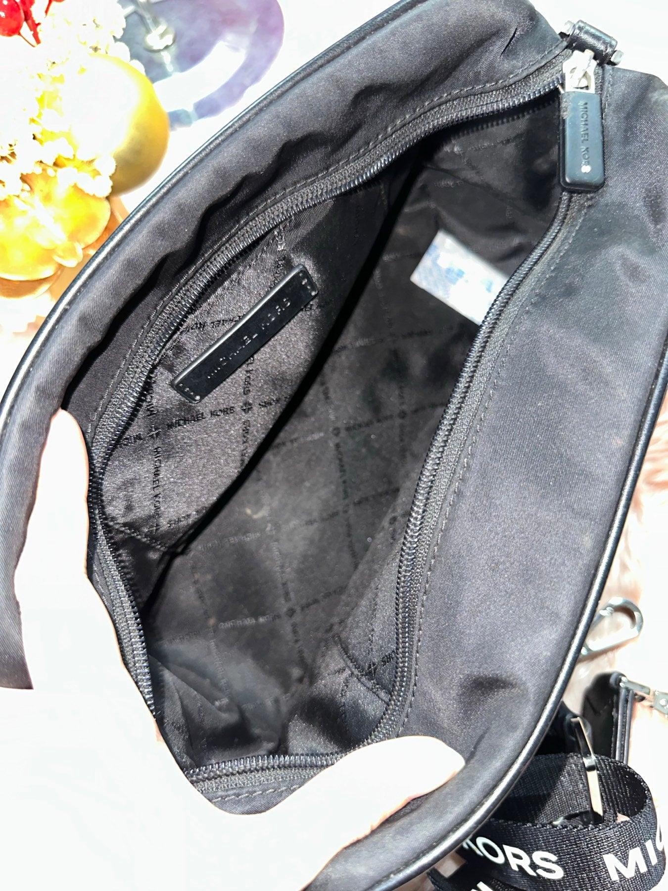 ORIG Preloved MK Medium Nylon Camera Bag Black