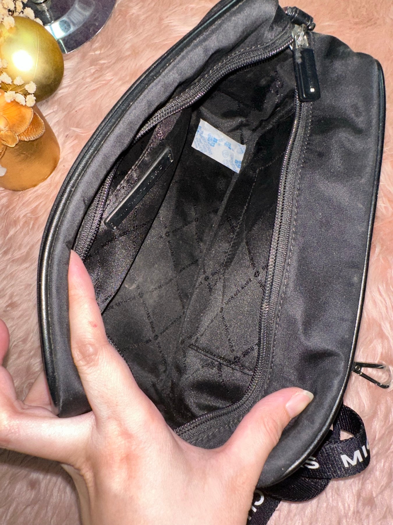 ORIG Preloved MK Medium Nylon Camera Bag Black
