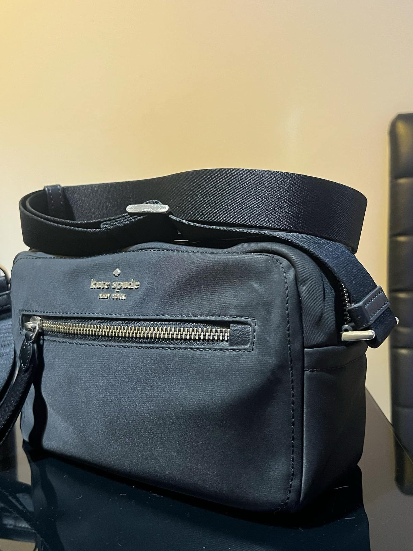 ORIG Preloved KS Chelsea Camera Bag Black Nylon