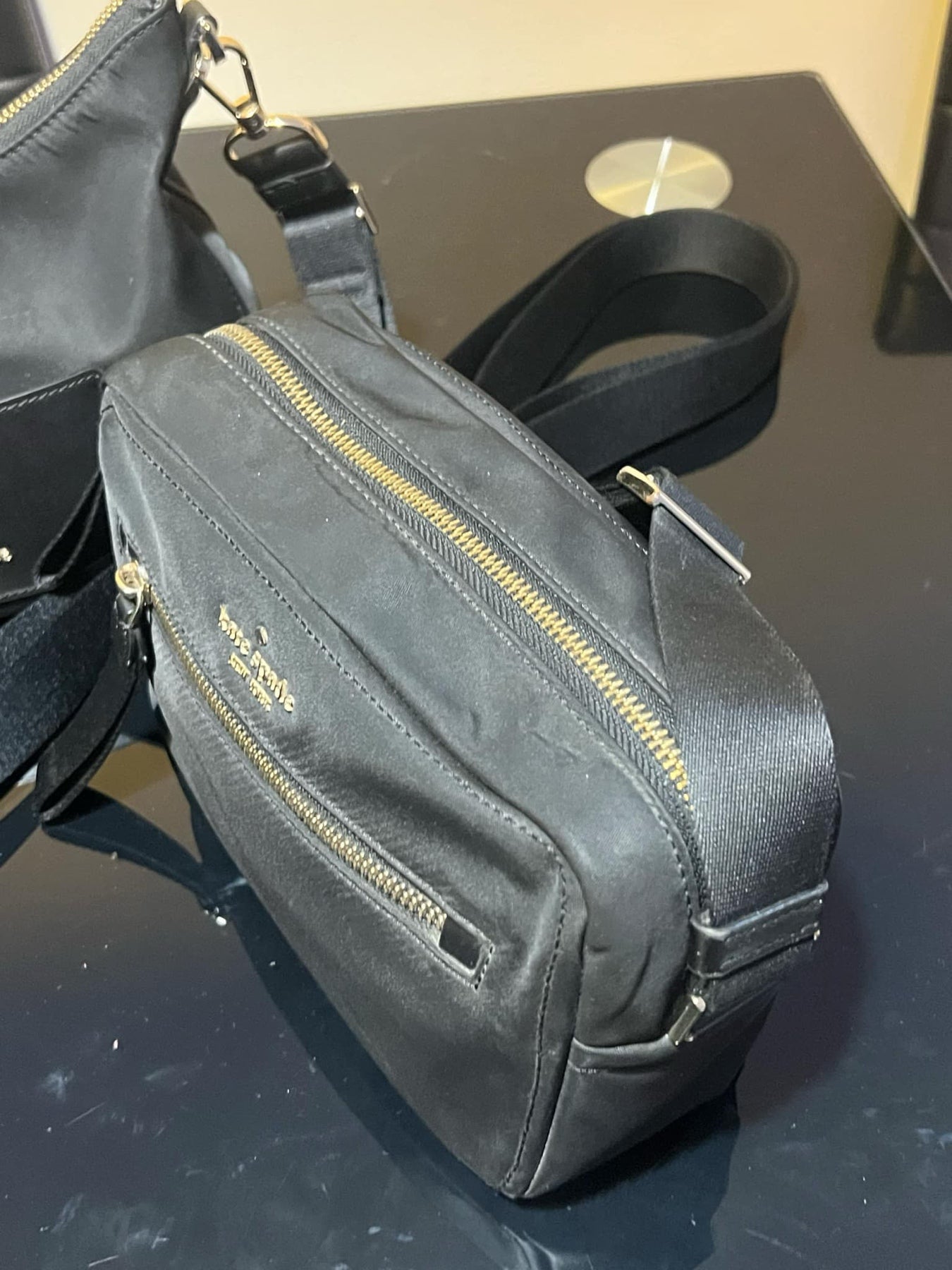 ORIG Preloved KS Chelsea Camera Bag Black Nylon