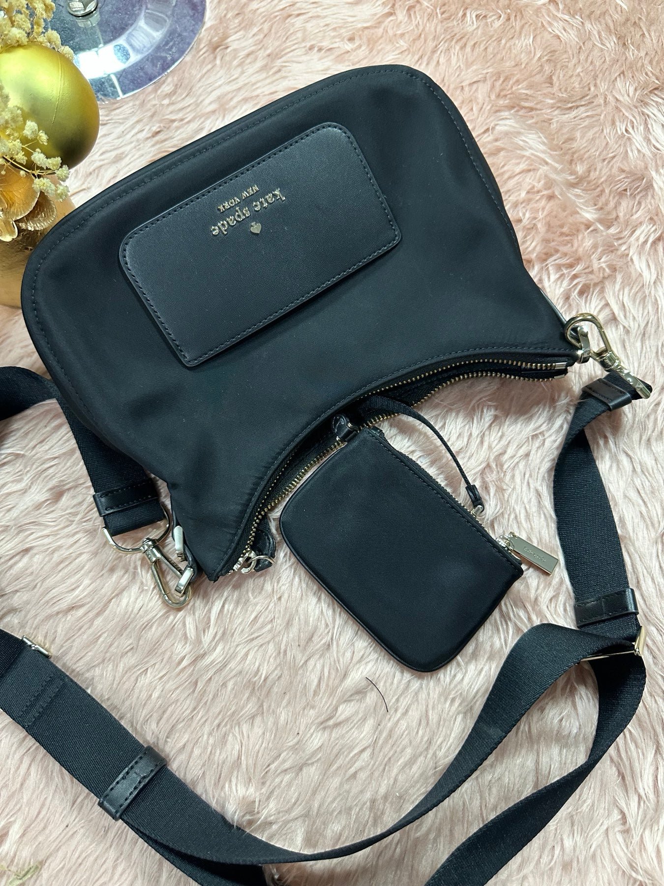 ORIG Preloved KS Chelsea Crossbody Nylon Bag with Pouch