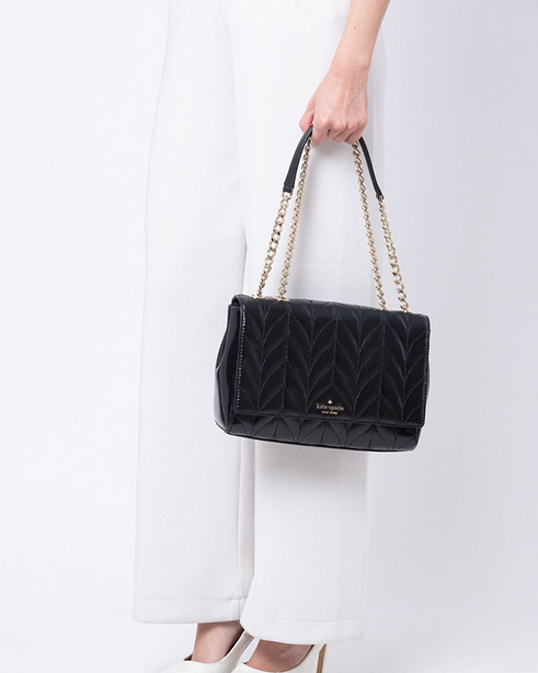 ORIG Preloved KS Medium Briar Lane Quilted Emelyn Black Bag