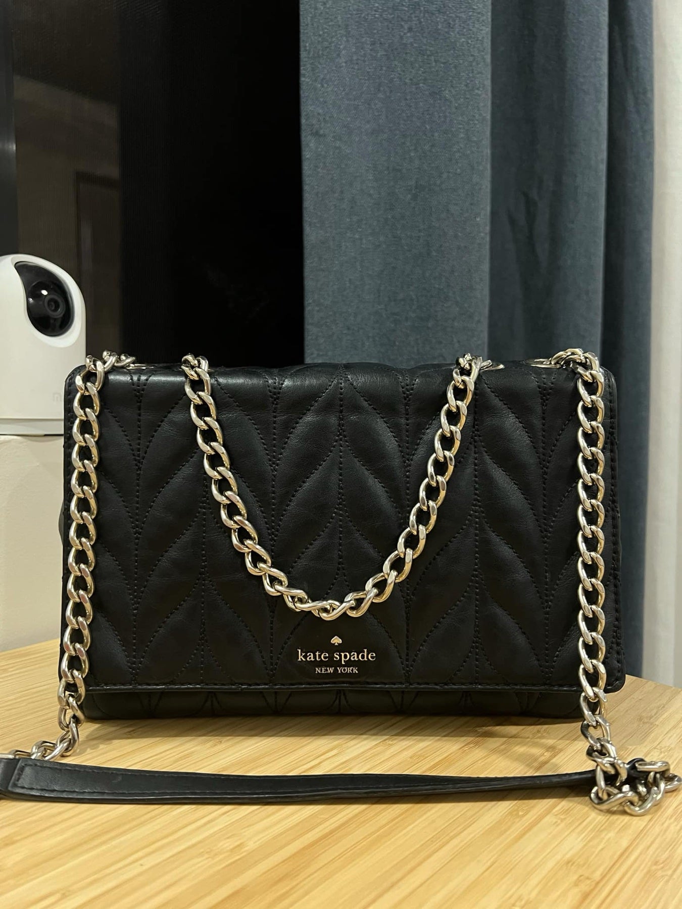 ORIG Preloved KS Medium Briar Lane Quilted Emelyn Black Bag