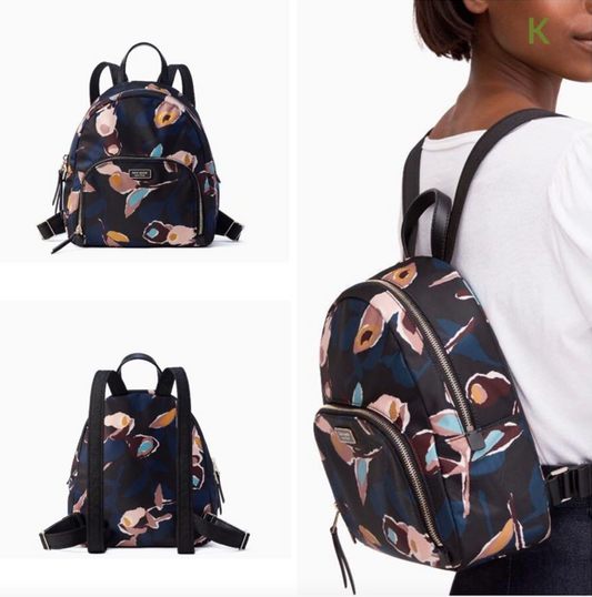 ORIG Preloved KS Dawn Paper Rose Medium Backpack Bag