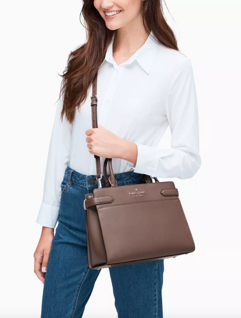 ORIG Preloved KS Staci Small Satchel Brown Bag