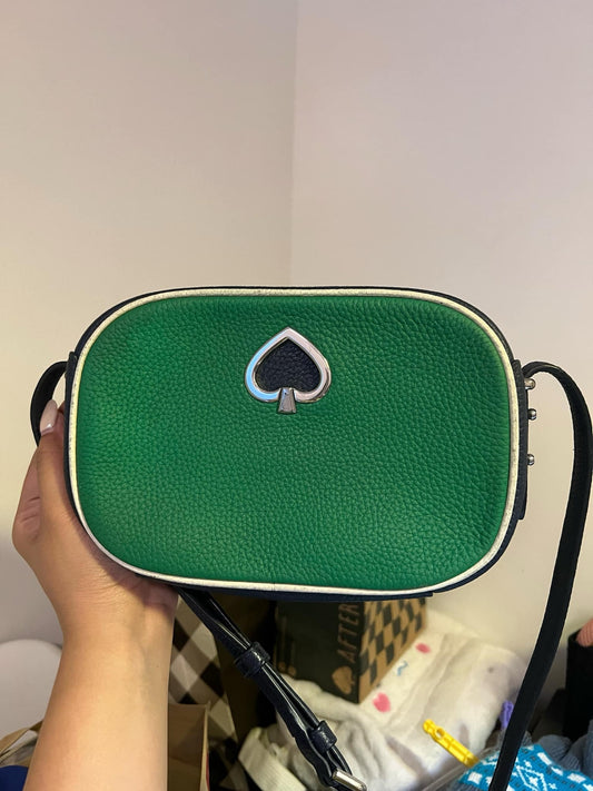 ORIG Preloved KS Kourtney Camera Crossbody Small Bag Green