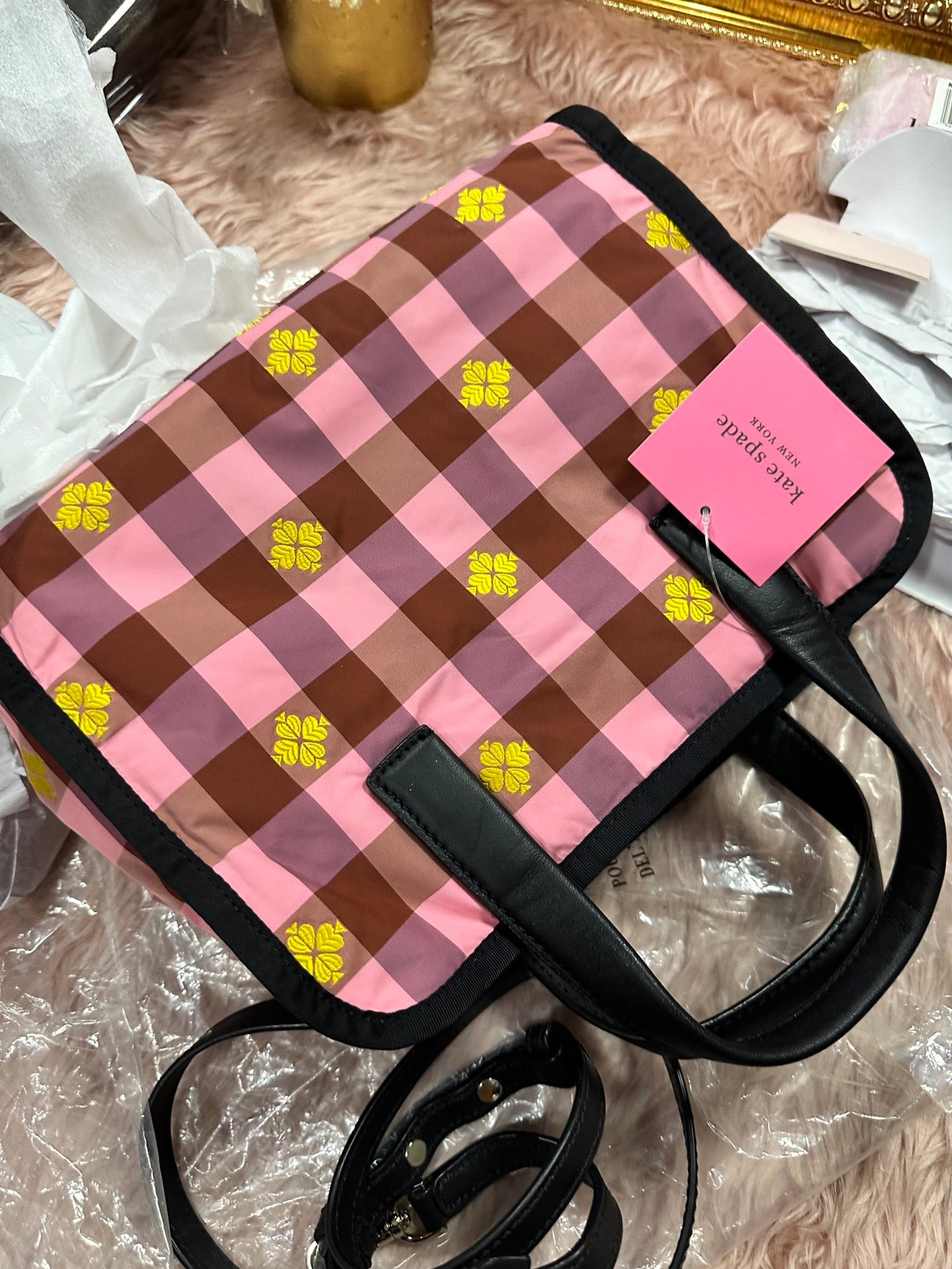 ORIG & IMPORTED KS Morley Medium Tote Nylon Retail Pink Bag