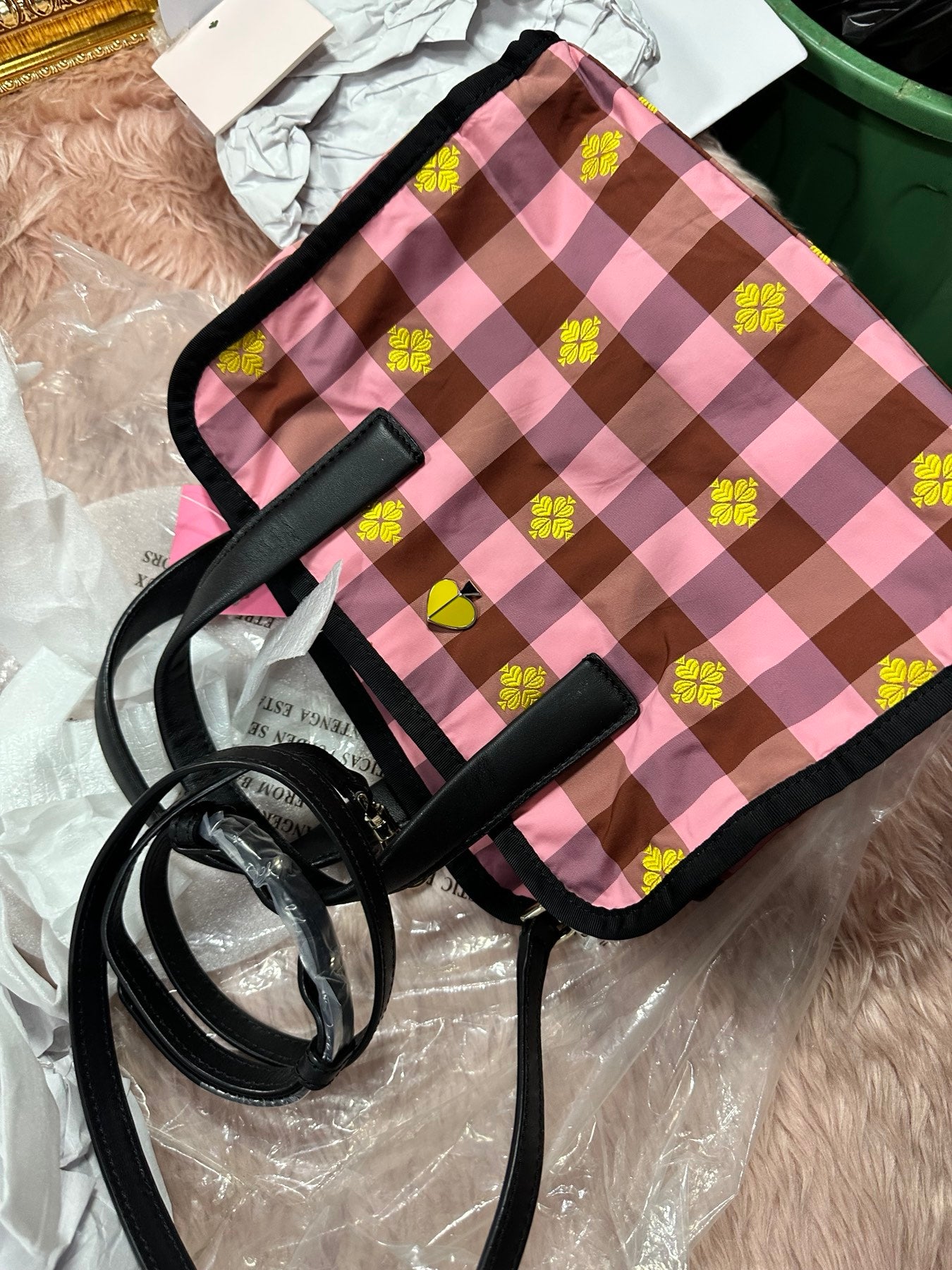 ORIG & IMPORTED KS Morley Medium Tote Nylon Retail Pink Bag