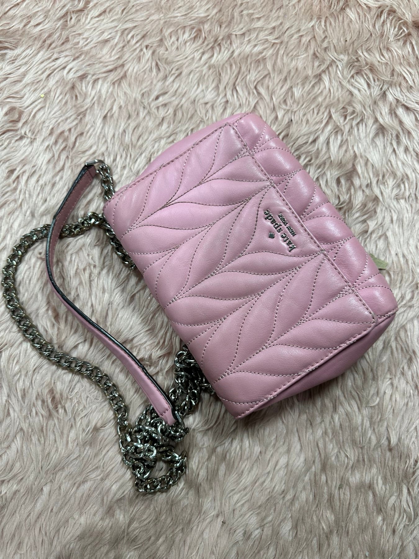 ORIG Preloved KS Mini Emelyn Briar Lane Quilted Crossbody Bag Pink