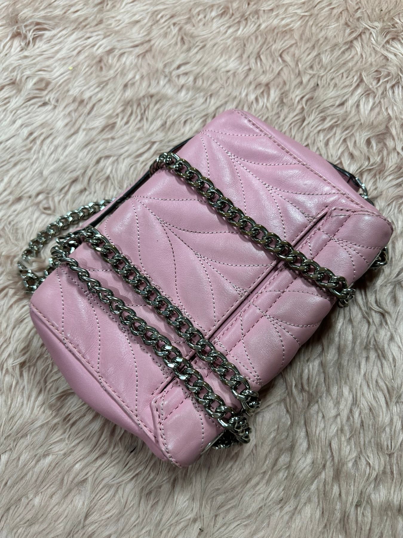 ORIG Preloved KS Mini Emelyn Briar Lane Quilted Crossbody Bag Pink