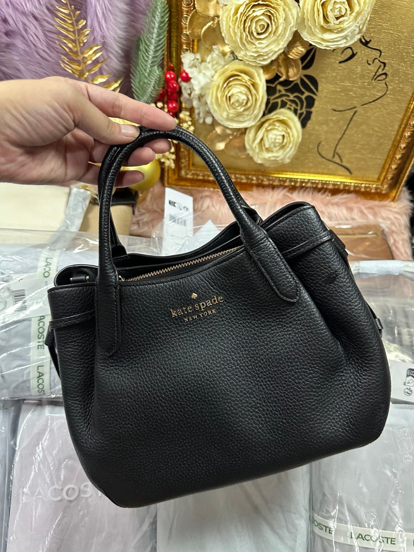 ORIG Preloved KS Dumpling Small Satchel Bag Black