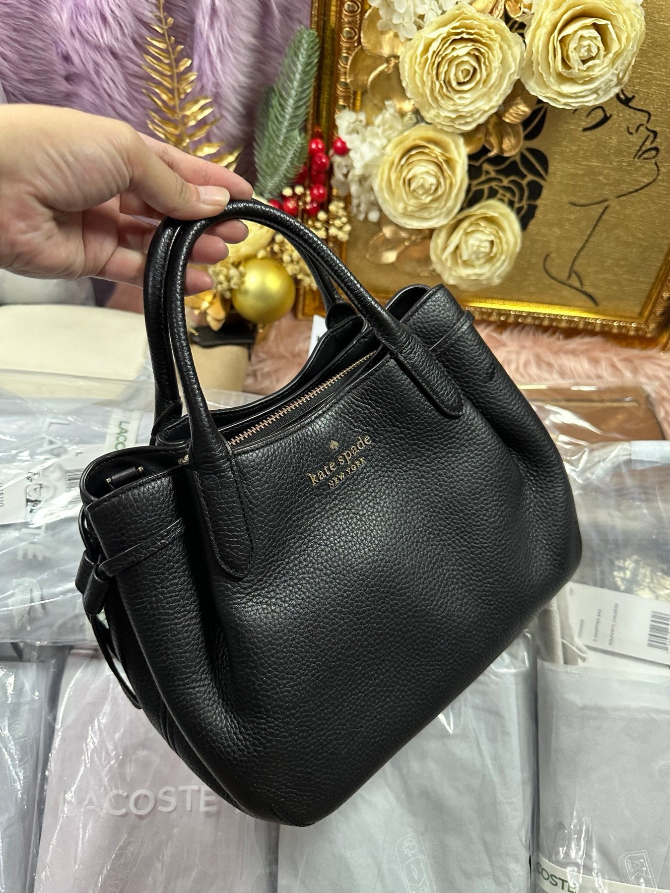 ORIG Preloved KS Dumpling Small Satchel Bag Black