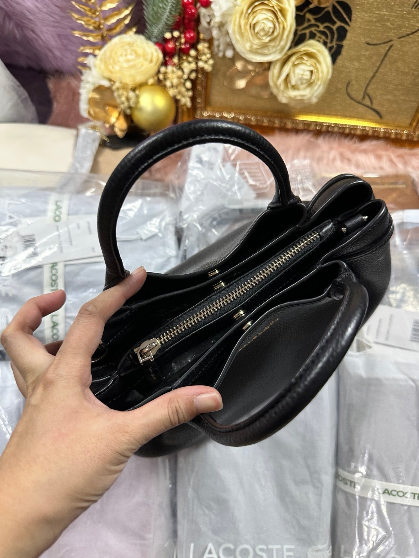 ORIG Preloved KS Dumpling Small Satchel Bag Black