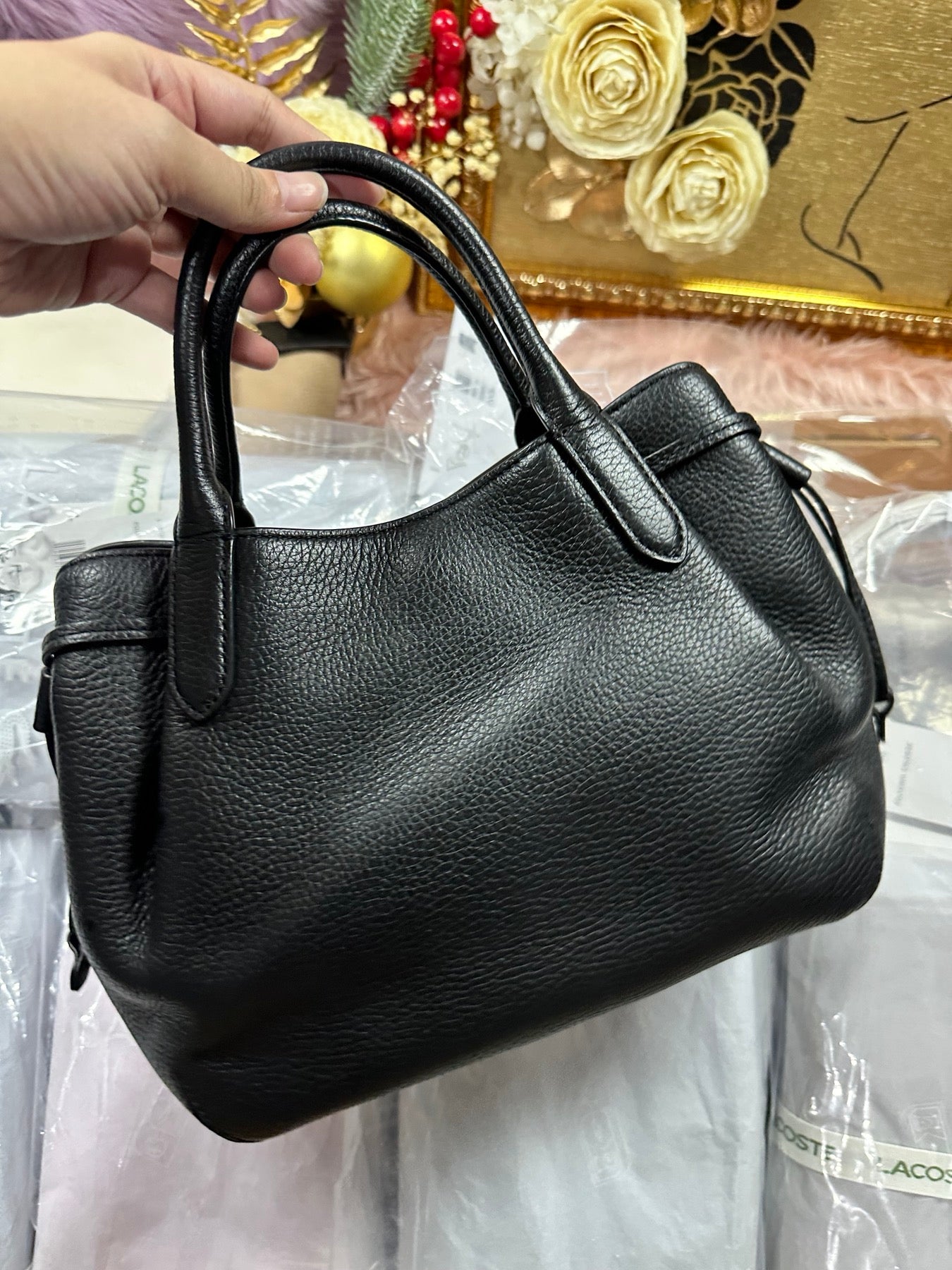 ORIG Preloved KS Dumpling Small Satchel Bag Black
