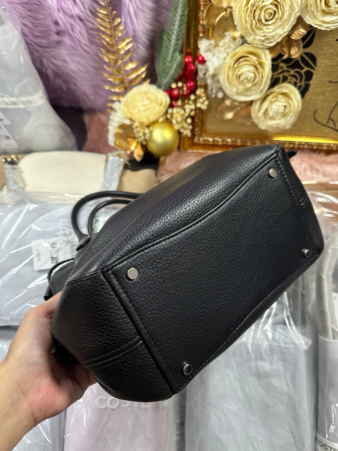 ORIG Preloved KS Dumpling Small Satchel Bag Black