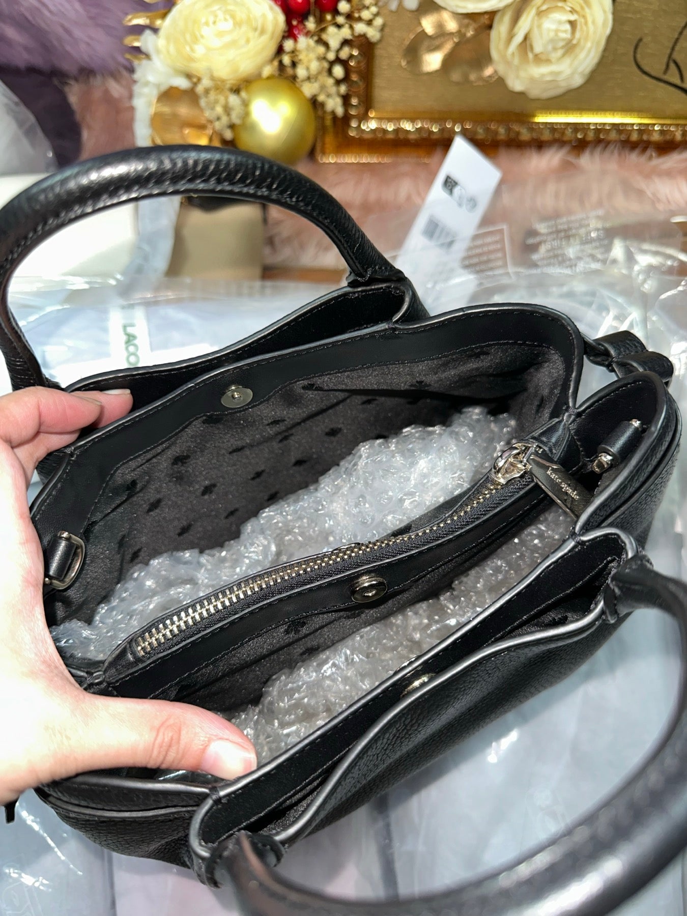 ORIG Preloved KS Dumpling Small Satchel Bag Black