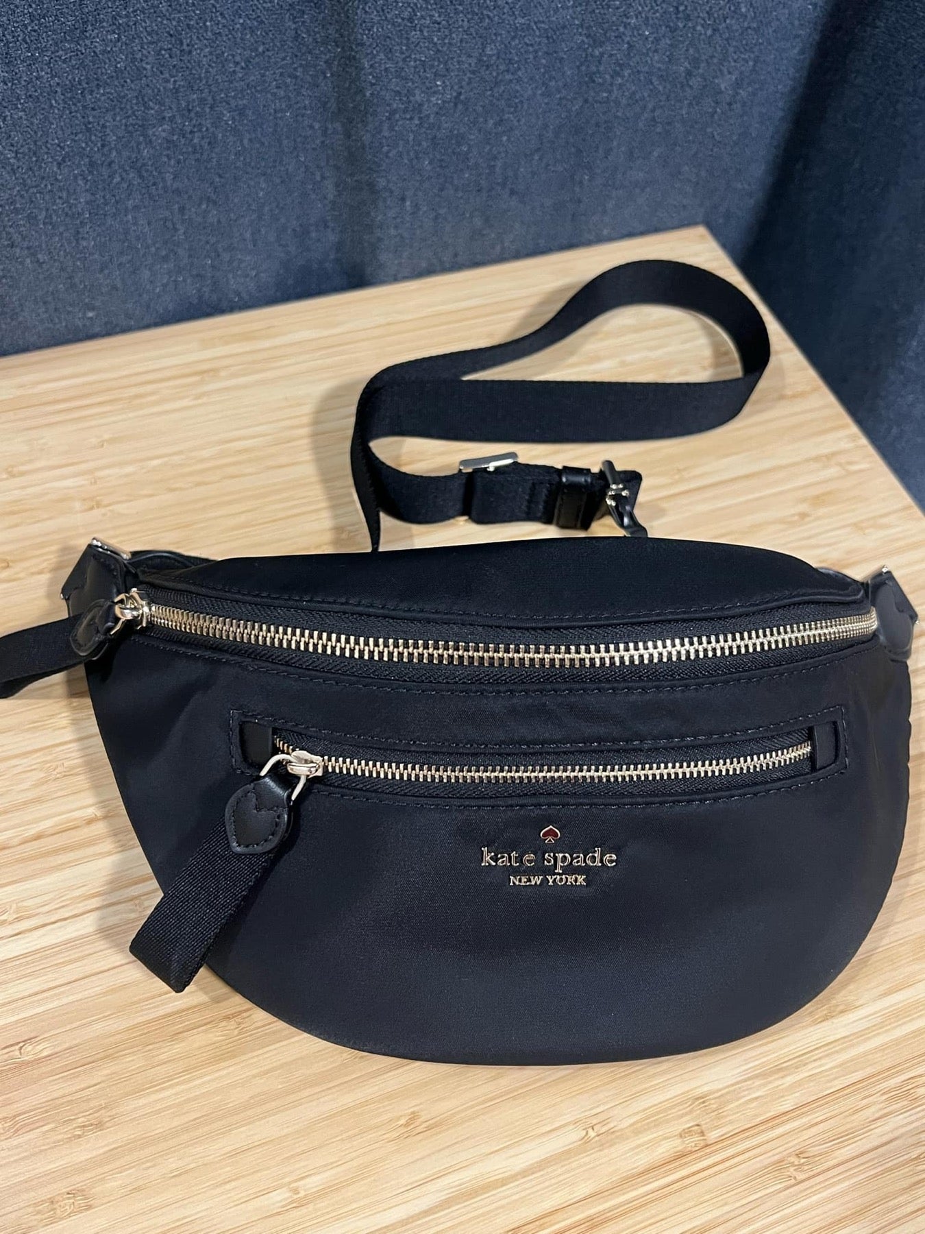 ORIG Preloved KS Chelsea Nylon Belt Bag Black