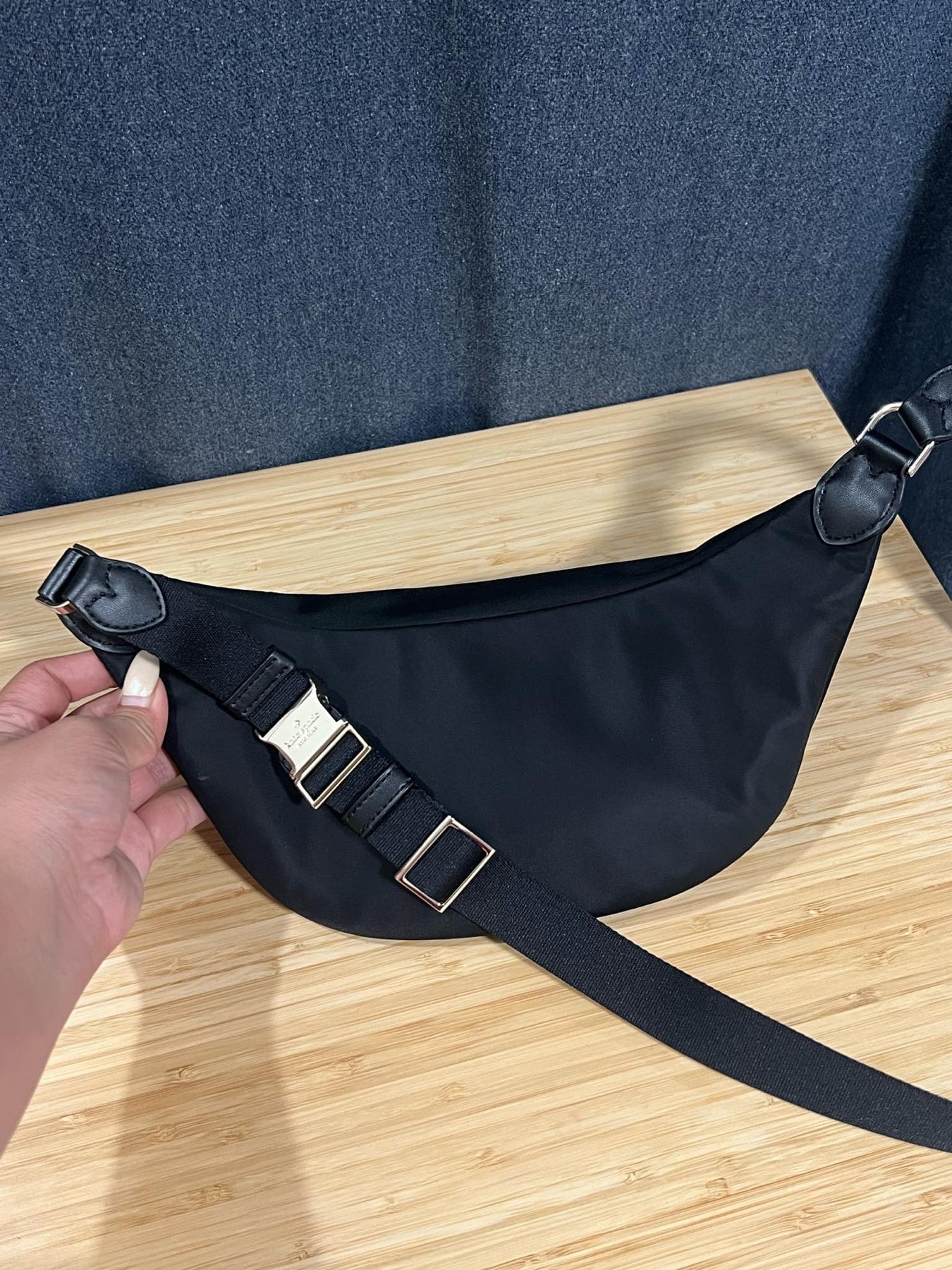 ORIG Preloved KS Chelsea Nylon Belt Bag Black