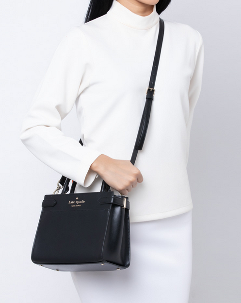ORIG Preloved KS Staci Small Satchel Black Bag