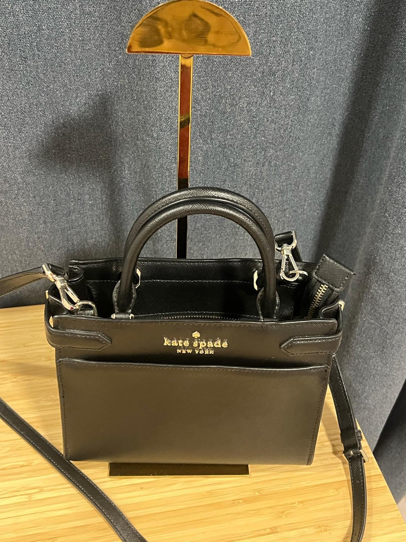 ORIG Preloved KS Staci Small Satchel Black Bag