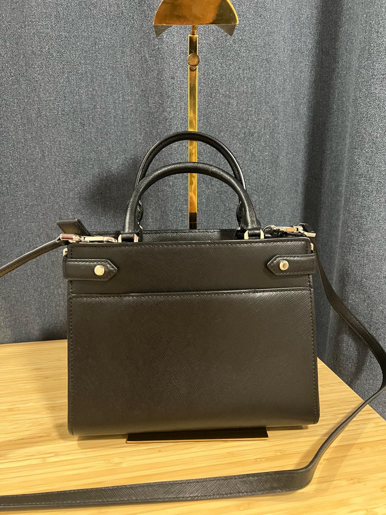 ORIG Preloved KS Staci Small Satchel Black Bag