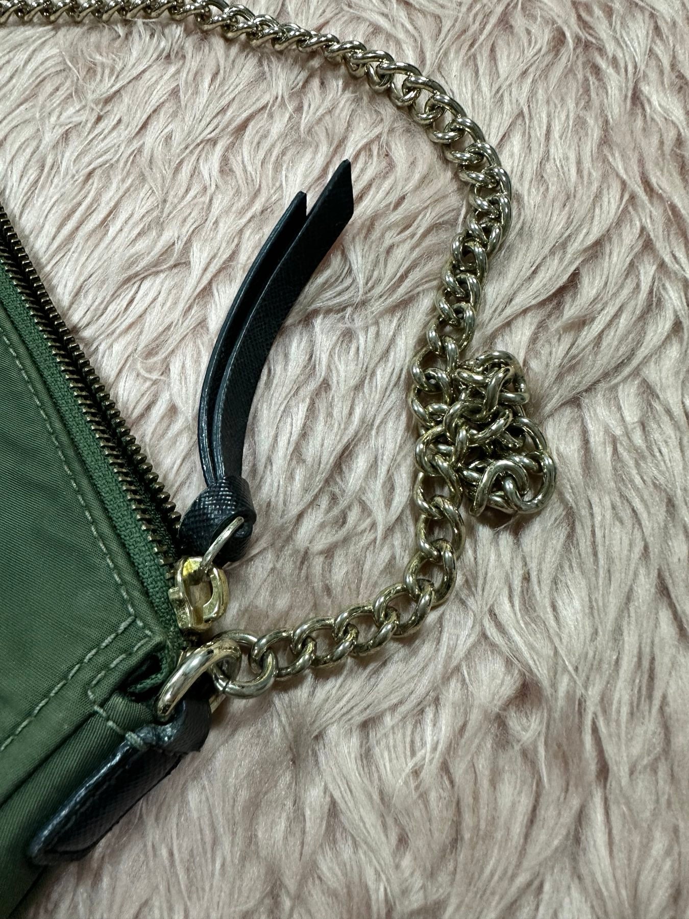 ORIG Preloved KS Wilson Road Jane Nylon Shoulder Bag Green