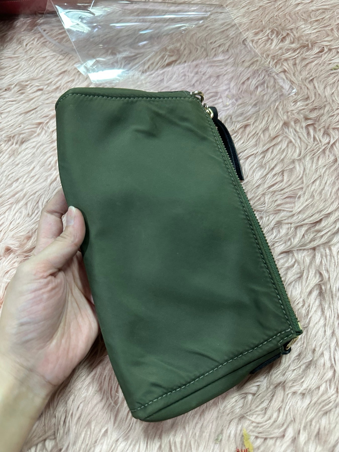 ORIG Preloved KS Wilson Road Jane Nylon Shoulder Bag Green