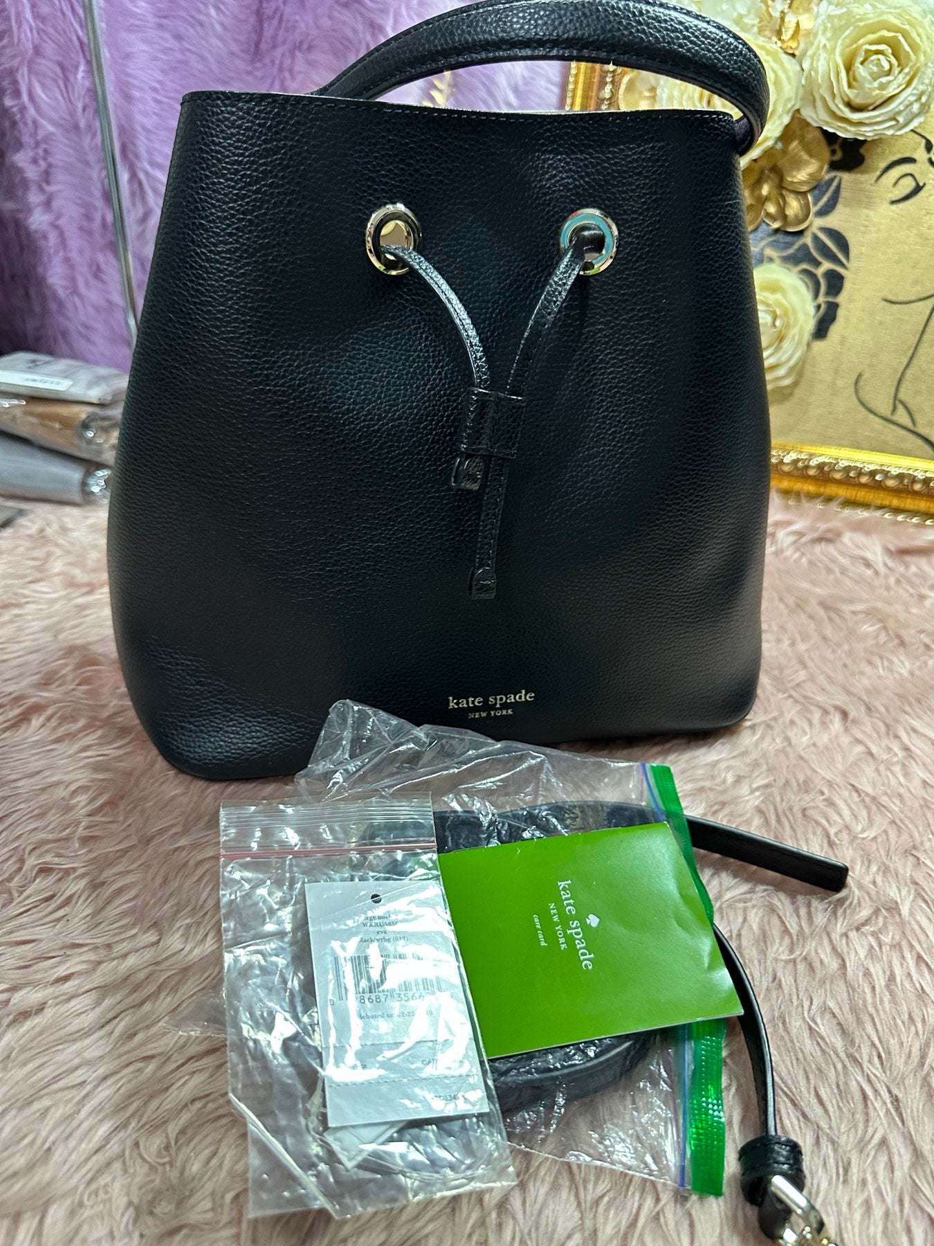 ORIG Preloved KS Eva Large Bucket Black Bag