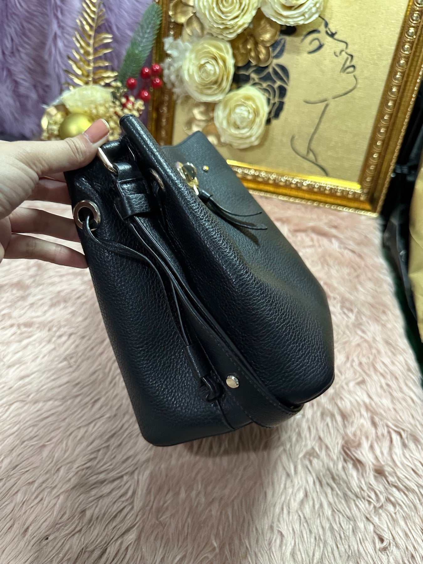 ORIG Preloved KS Marti Small Bucket Bag Black